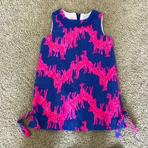 Beautiful vibrant giraffe print dress